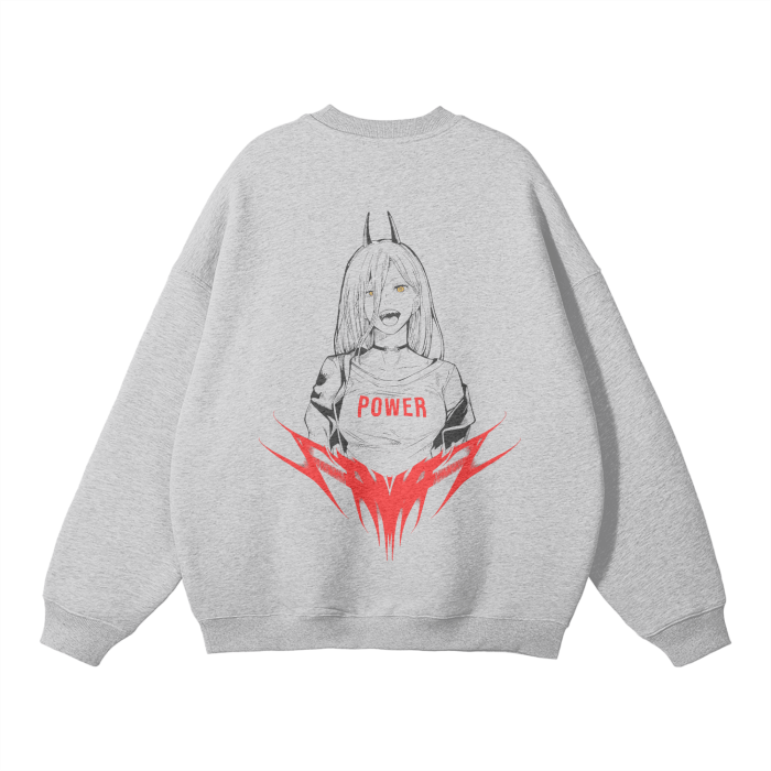 Sweatshirt Streetwear Blood Fiend Gris