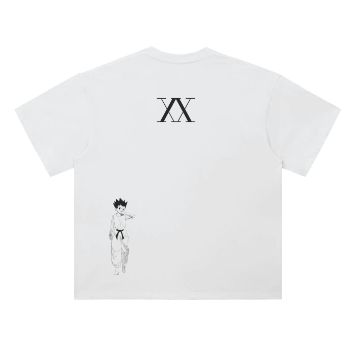 T-shirt Streetwear Hunter’s Path Blanc Heavy Weight