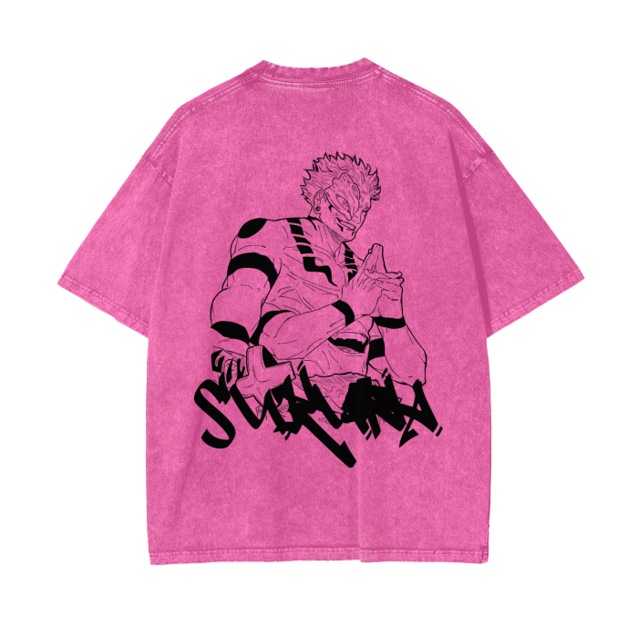 T-shirt Streetwear The Disgraced One Rose Délavé