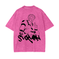 T-shirt Streetwear The Disgraced One Rose Délavé