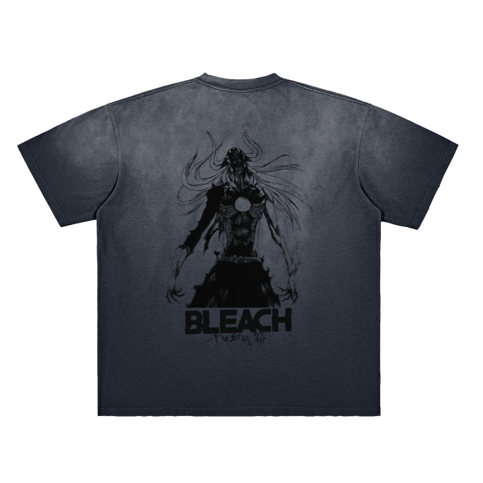 T-shirt Streetwear Blade of Justice Hollow Gris Délavé Heavy Weight