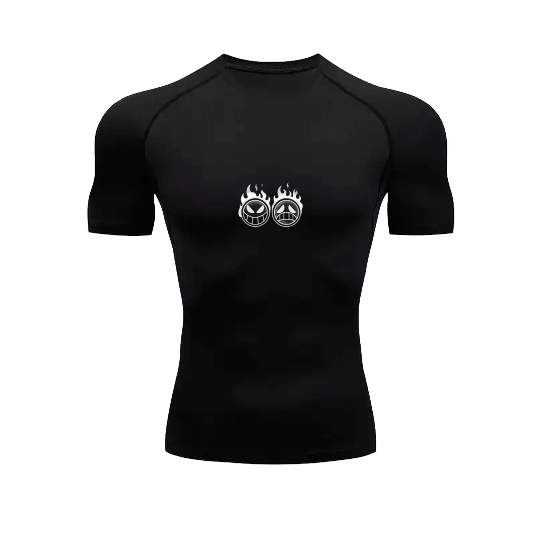 T-shirt de compression Flame Rogue Noir