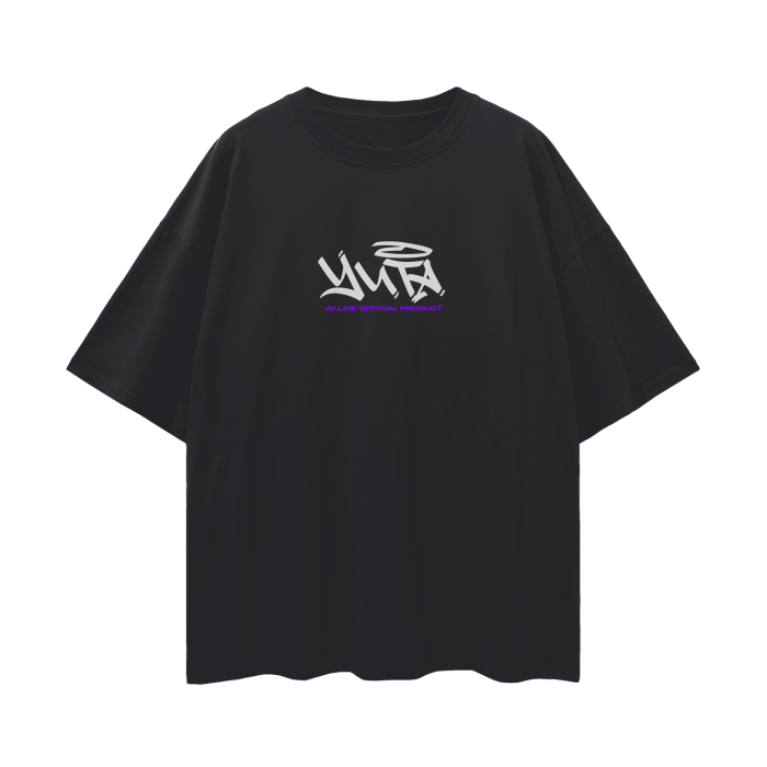 T-shirt Streetwear Cursed Companion Graffiti Noir