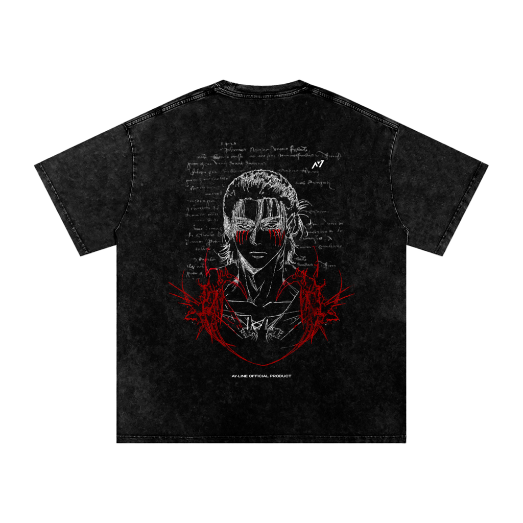 T-shirt Streetwear The Unforgiven Path Délavé Noir