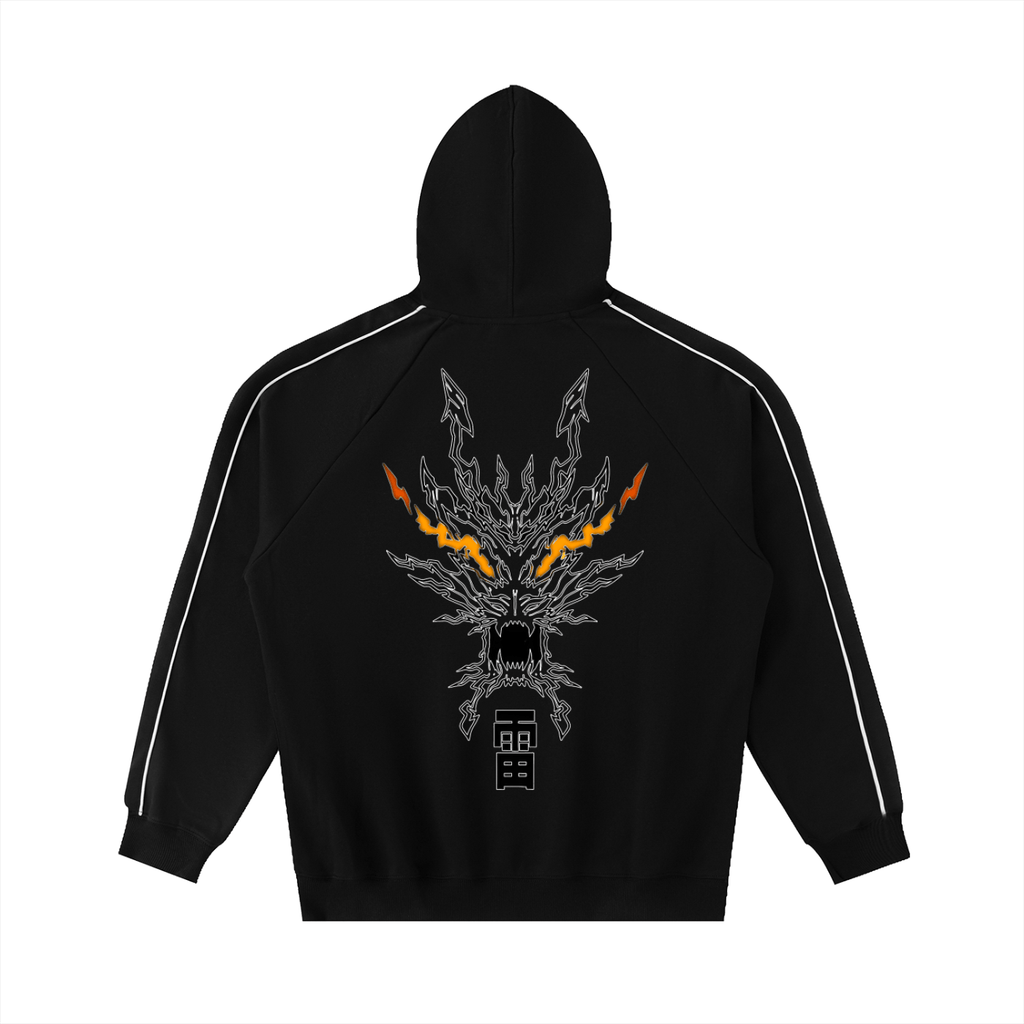 Hoodie Streetwear Rayé Thunderclap