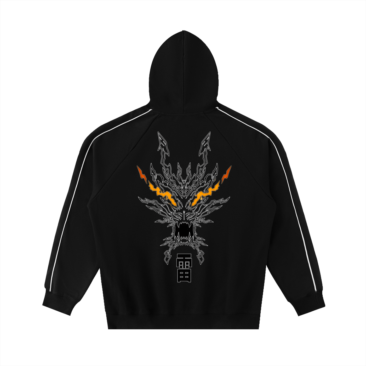 Hoodie Streetwear Rayé Thunderclap