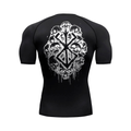 T-shirt de compression Brand Skull Noir