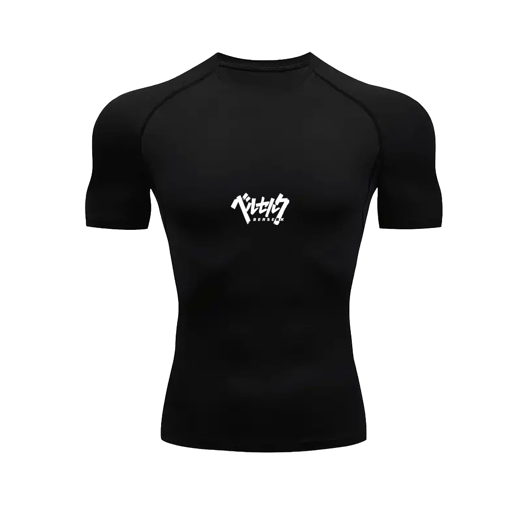 T-shirt de compression Brand Skull Noir