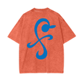 T-shirt Streetwear Sailing Dreams Orange Délavé