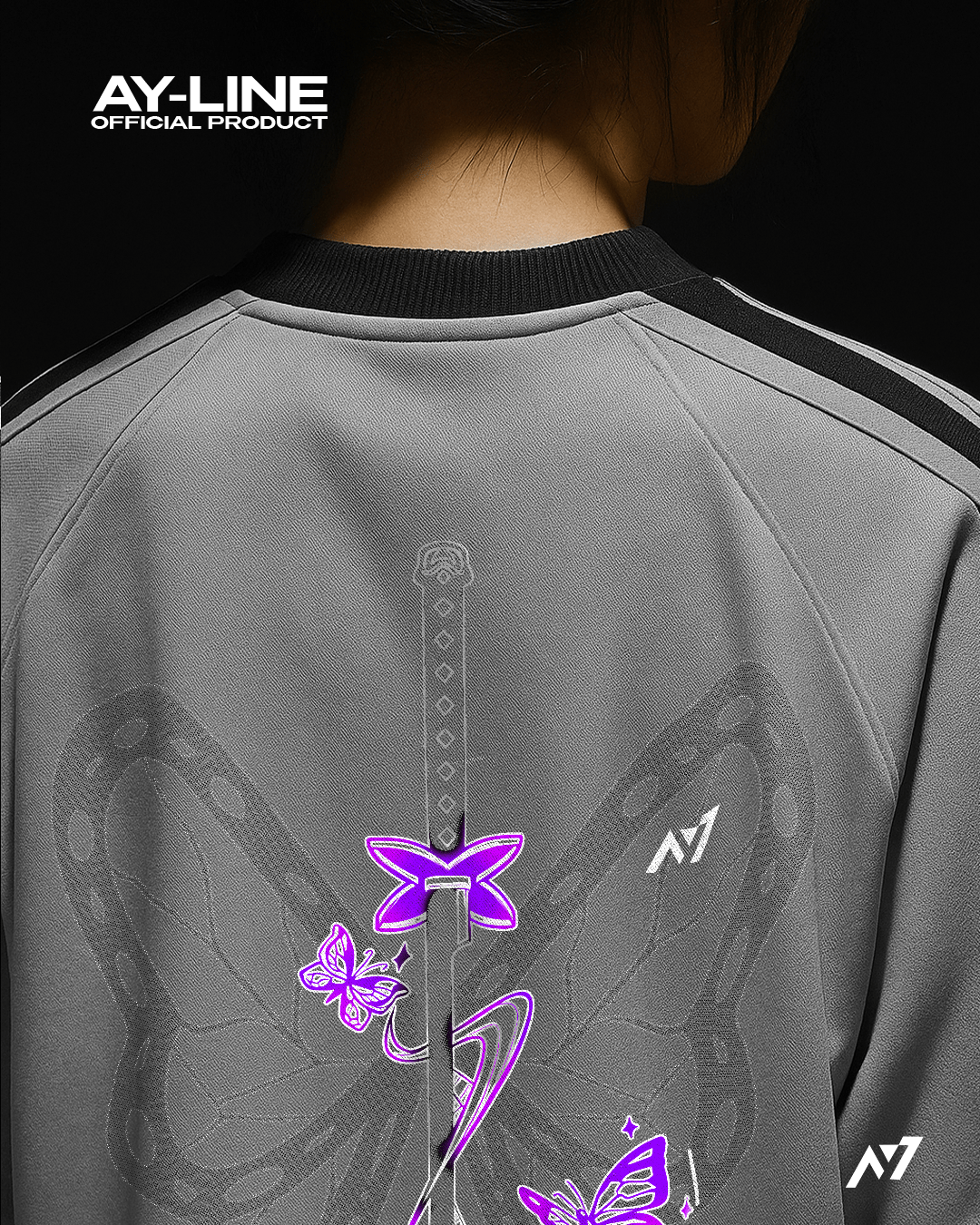 T-shirt Streetwear Crewneck Butterfly Fang