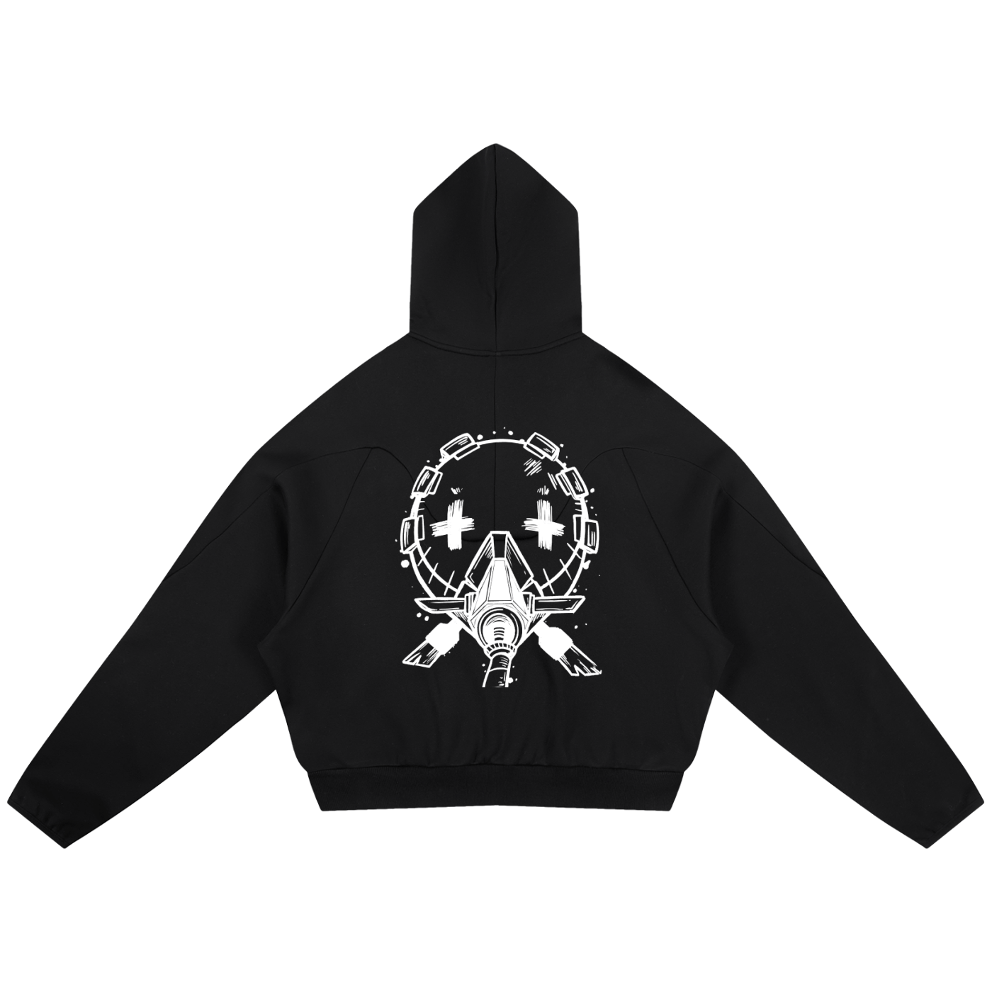 Hoodie Premium Masked Outcast Black