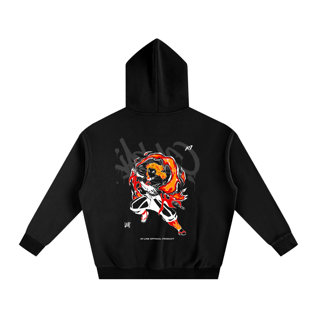 Hoodie Streetwear Flame Pillar