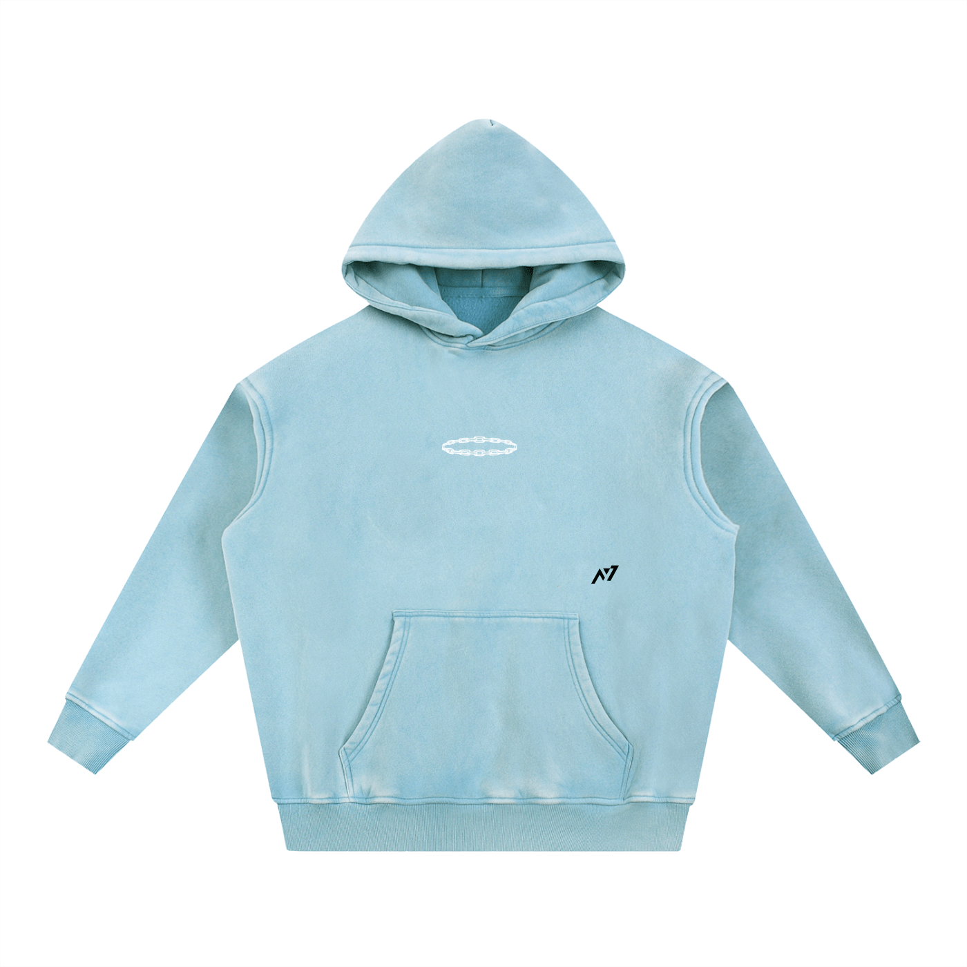 Hoodie Streetwear Red Authority Délavé