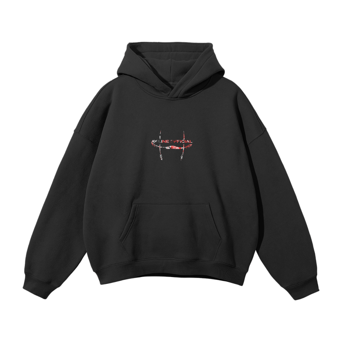 Hoodie Streetwear Crimson Flow