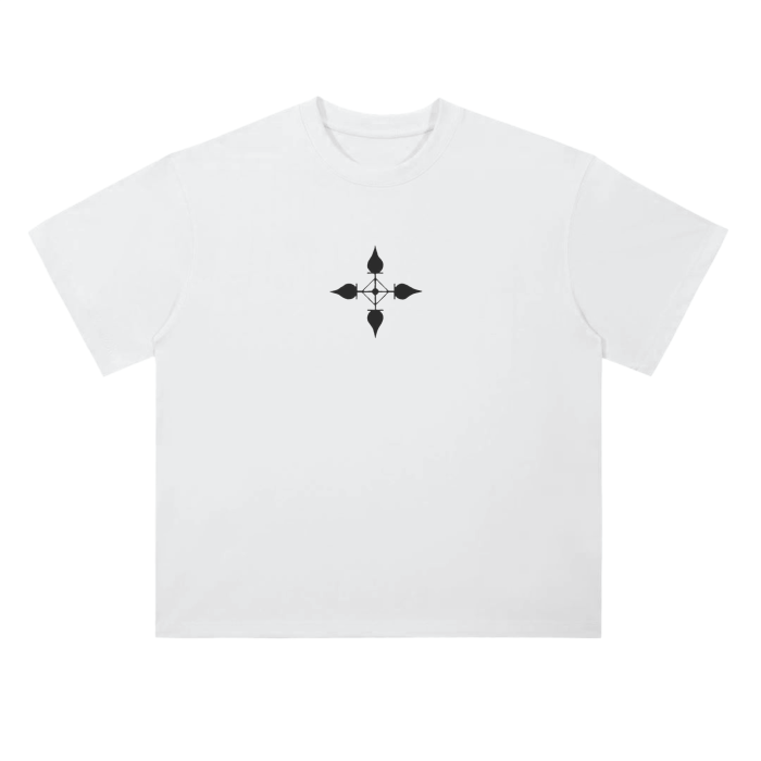 T-shirt Streetwear Dark Charisma Spider Blanc Heavy Weight