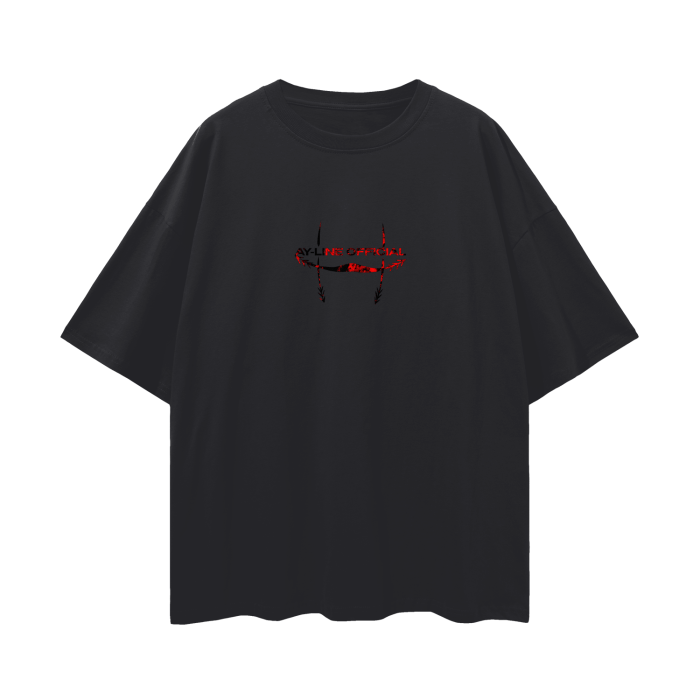 T-shirt Streetwear Crimson Flow Graffiti