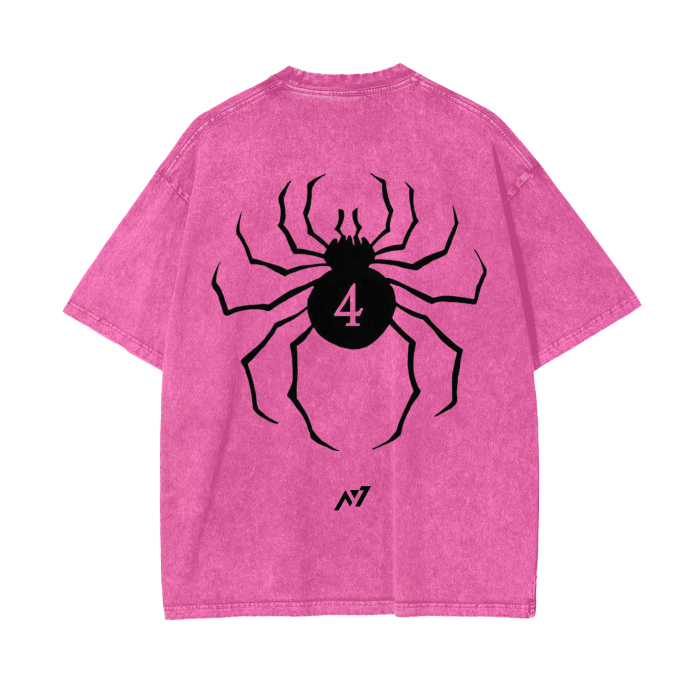 T-shirt Streetwear Phantom Jester Rose Délavé