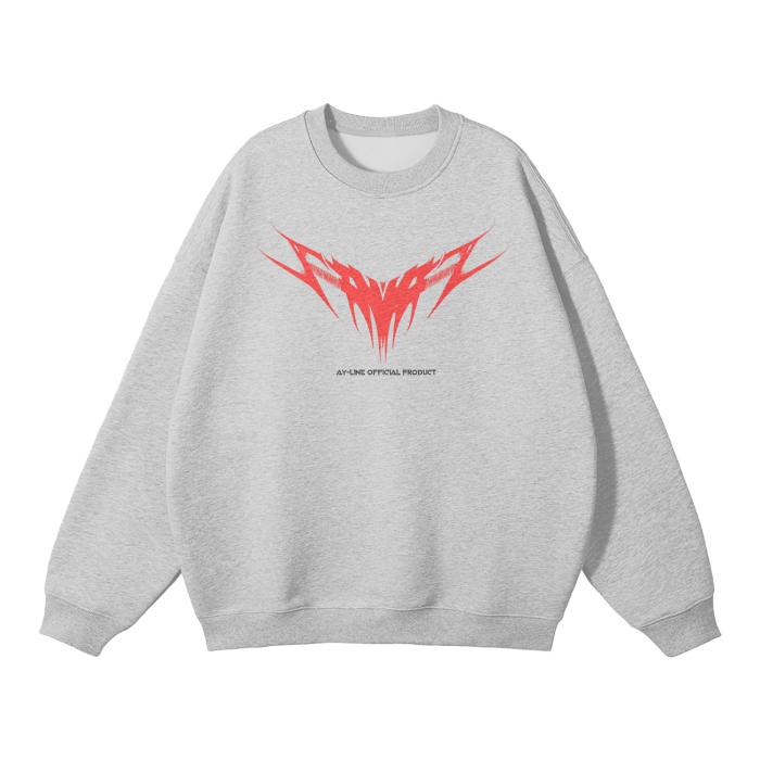 Sweatshirt Streetwear Blood Fiend Gris