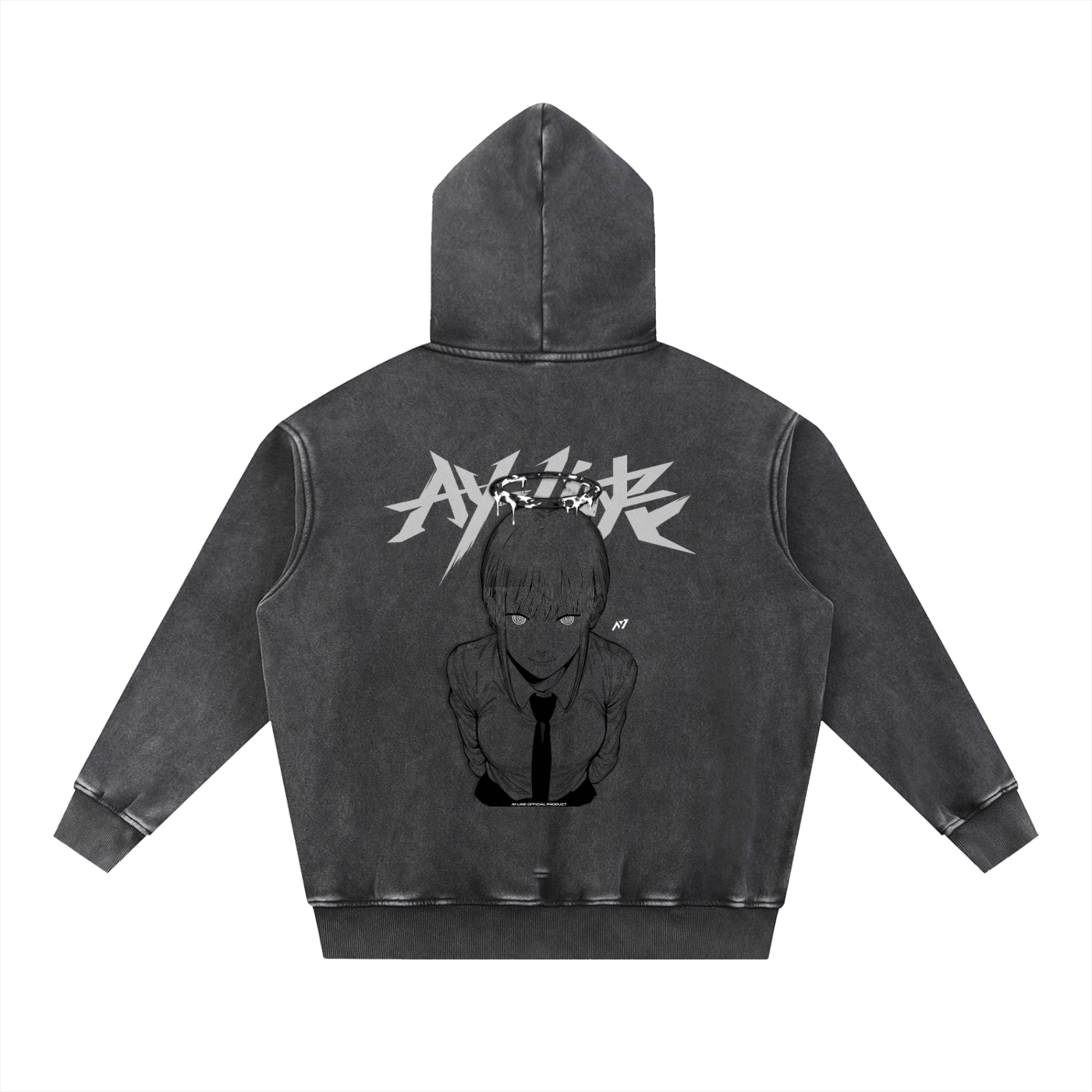 Hoodie Streetwear Red Authority Délavé