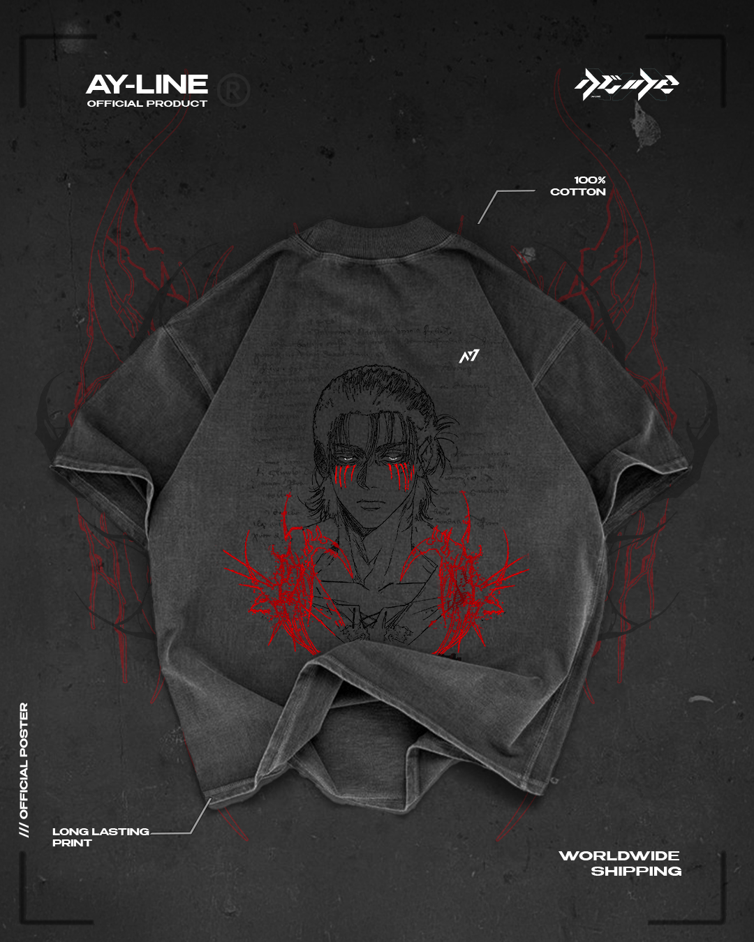 T-shirt Streetwear The Unforgiven Path Gris