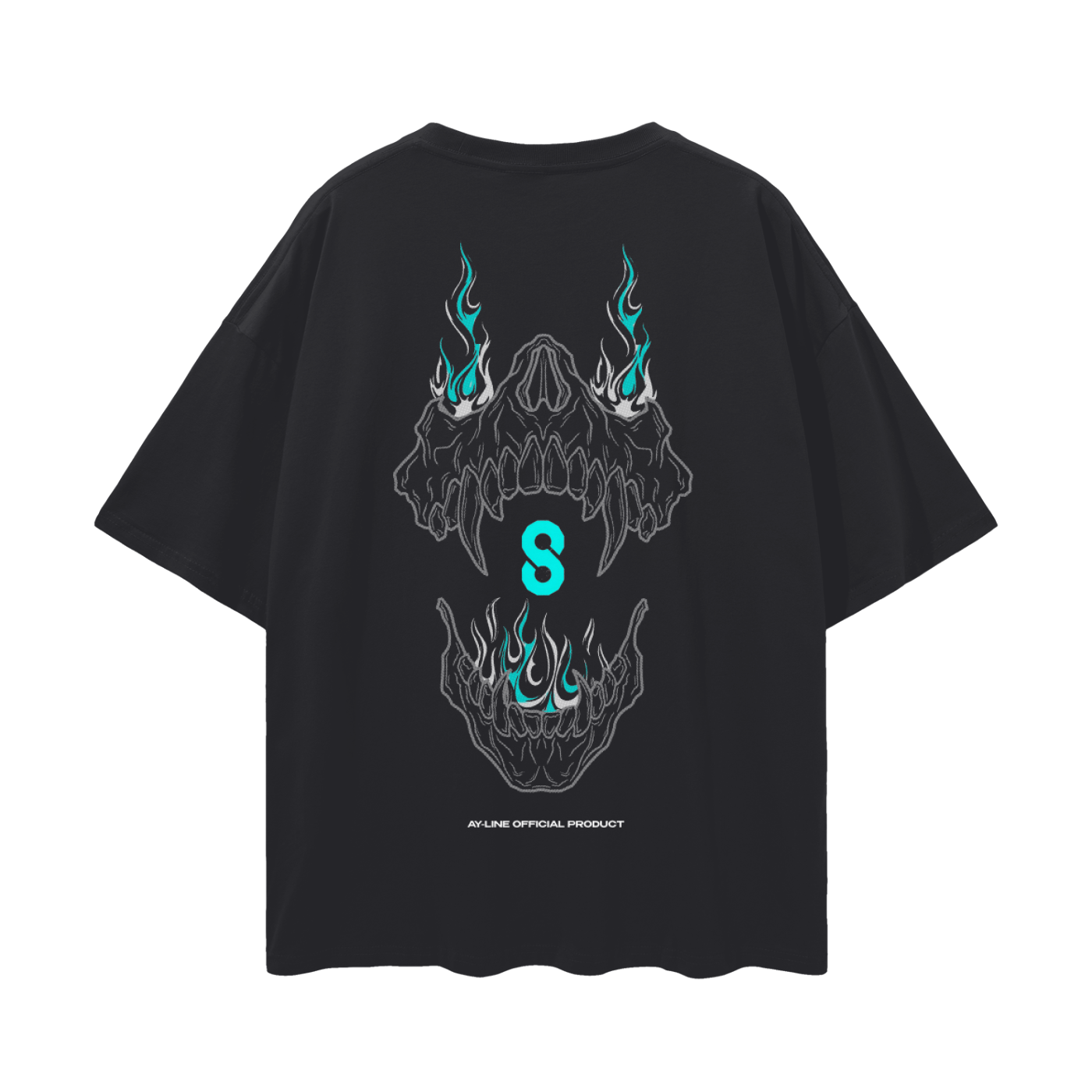 T-shirt Streetwear Monster Uprising Blanc et Noir