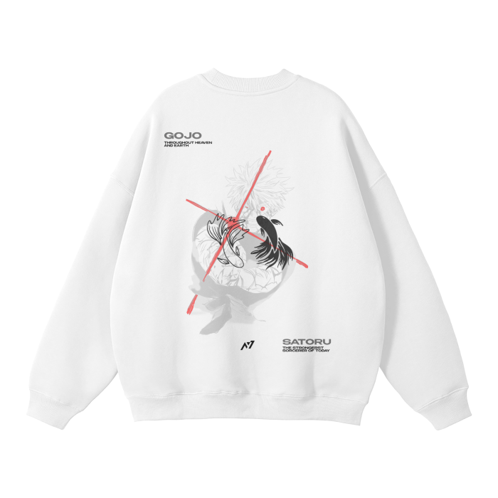 Sweatshirt Streetwear The Strongest Sorcerer Blanc