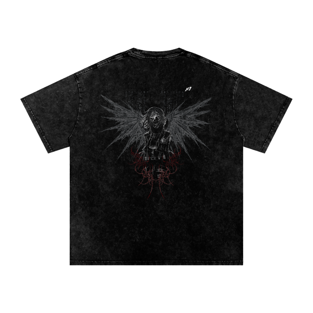 T-shirt Streetwear For His Sake Délavé Foncé