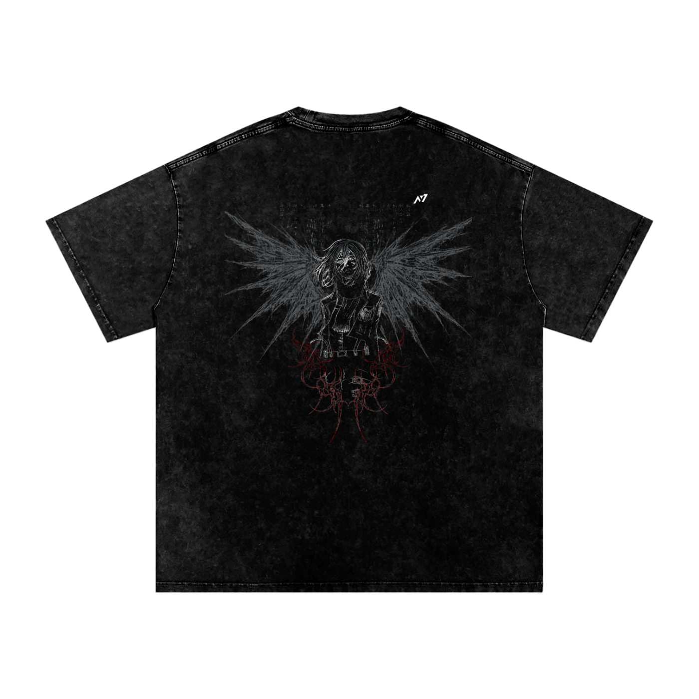 T-shirt Streetwear For His Sake Délavé Foncé