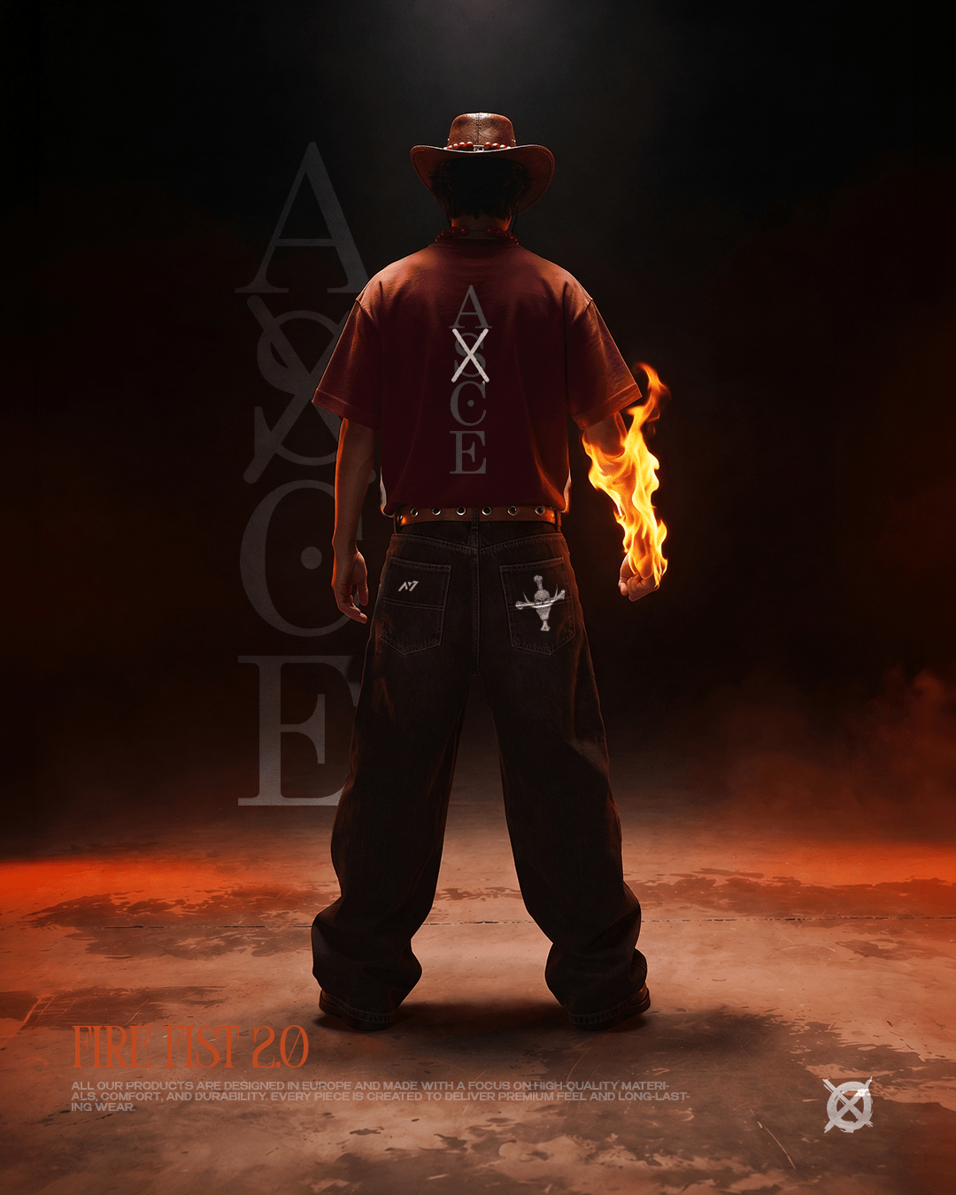 T-shirt Streetwear Fire Fist 2.0