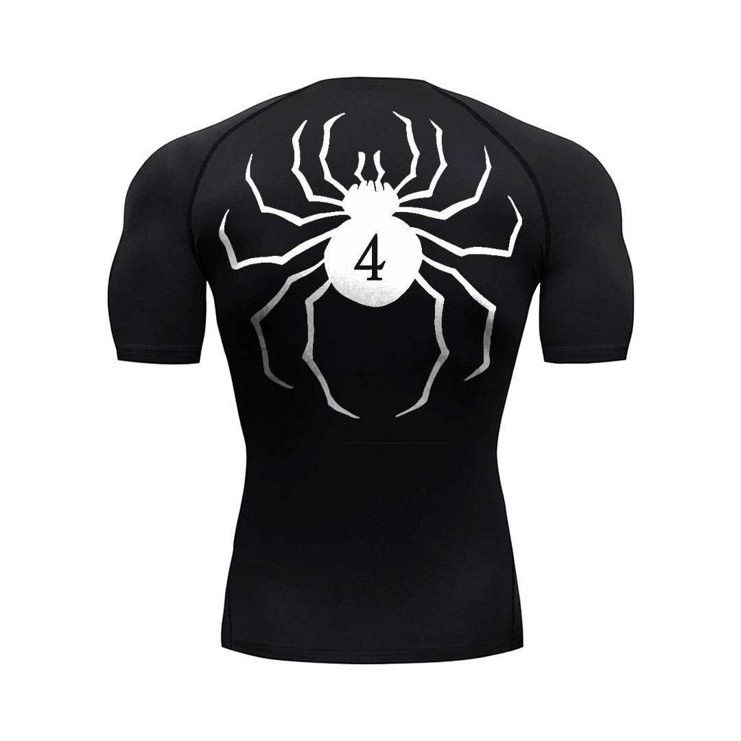 T-shirt de compression Streetwear Phantom Jester Noir