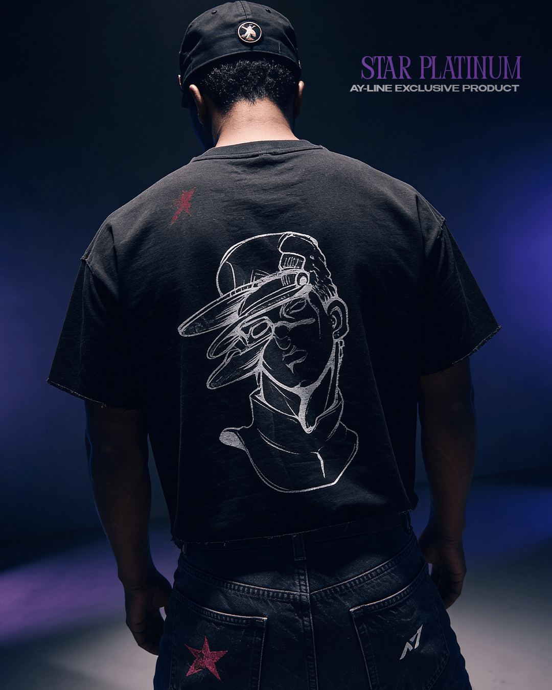 T-shirt Streetwear Star Platinum