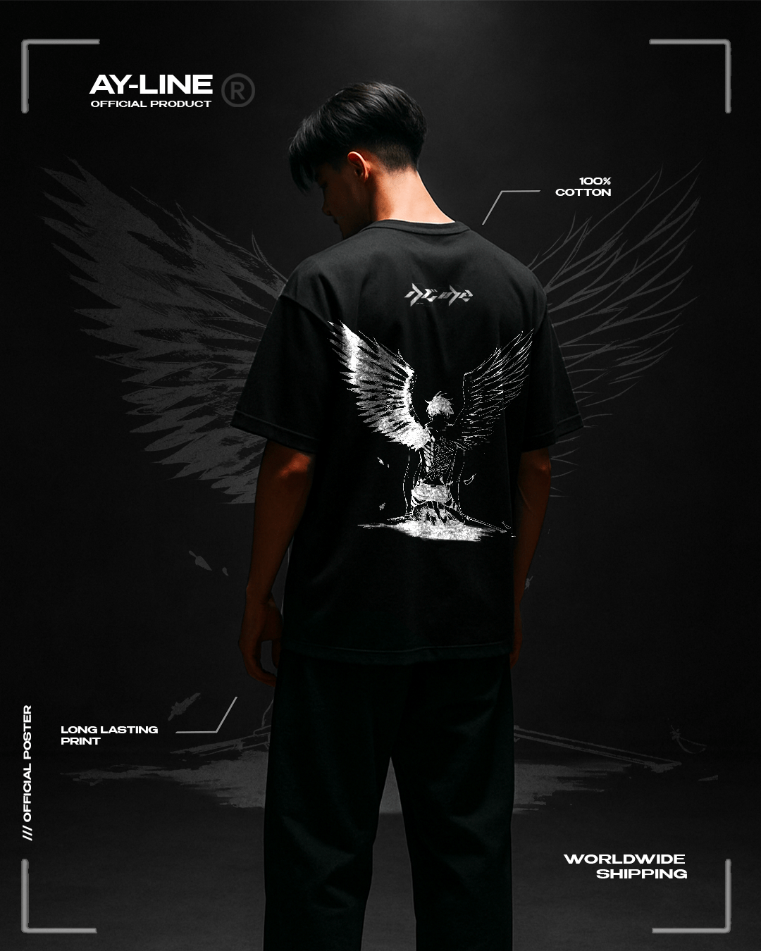 T-shirt Streetwear Wings of Destruction