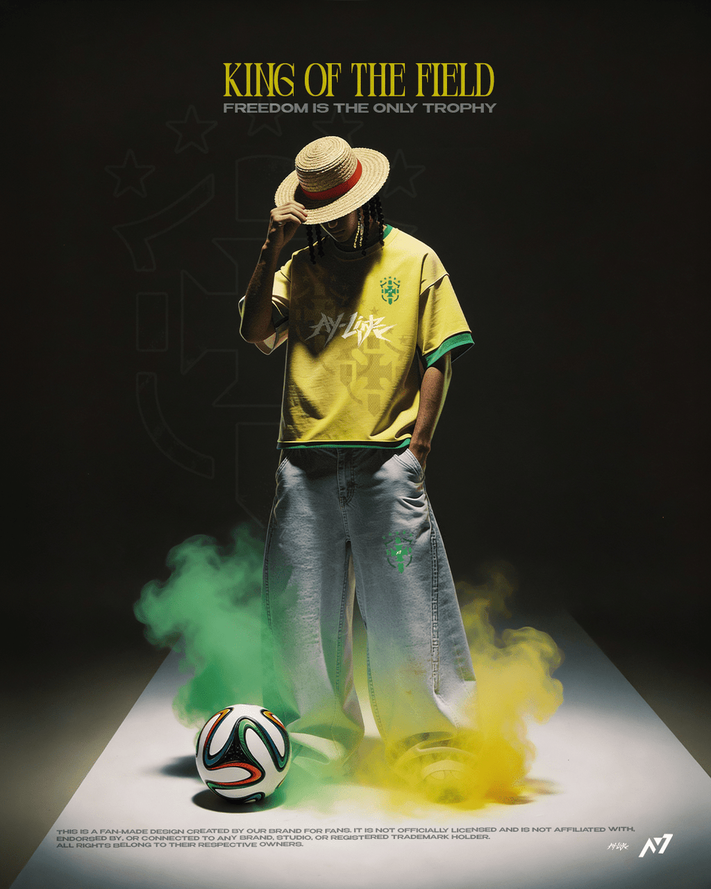 T-shirt Brazil King of the Field