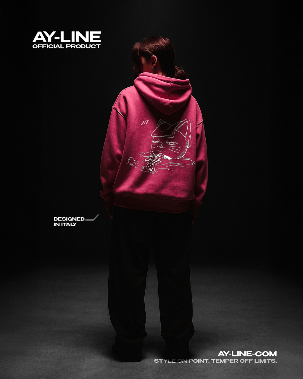Hoodie Streetwear Oversize Psychic Cat