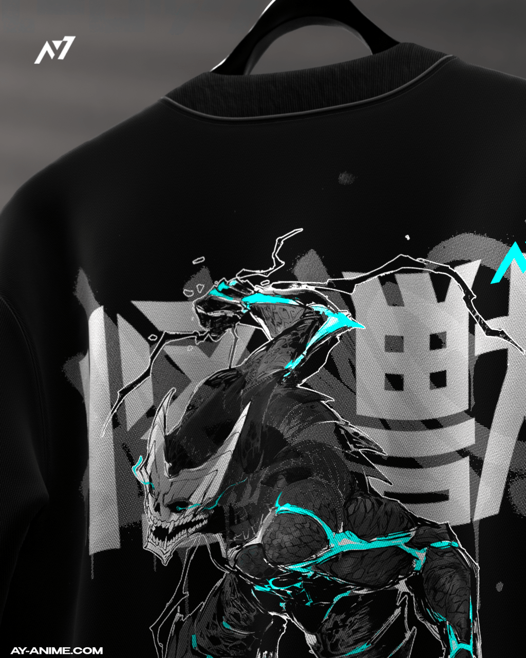 T-shirt Streetwear Kaiju Surge Noir