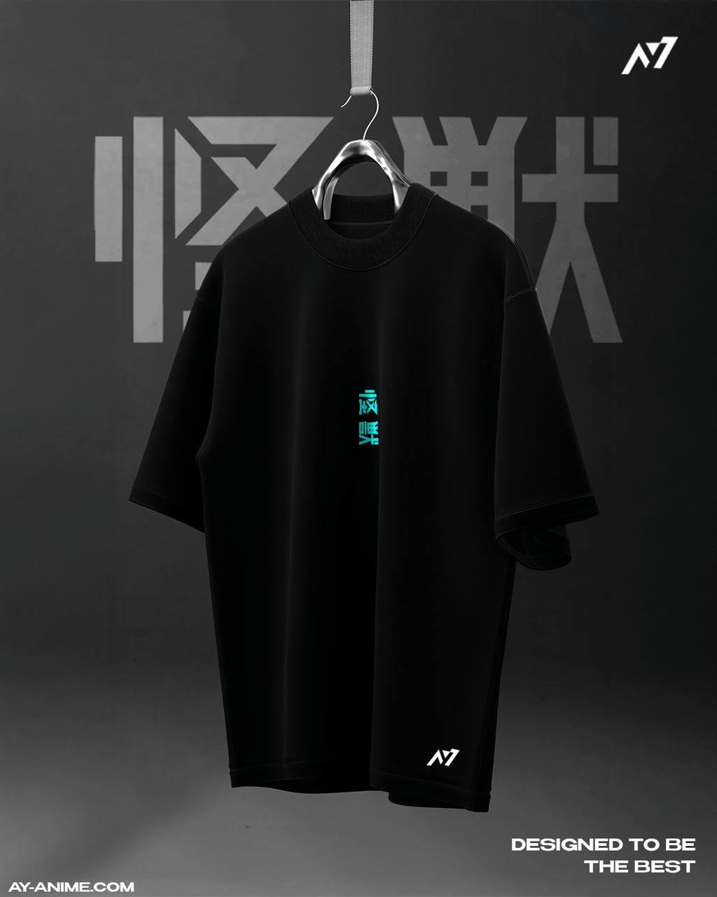 T-shirt Streetwear Kaiju Surge Noir