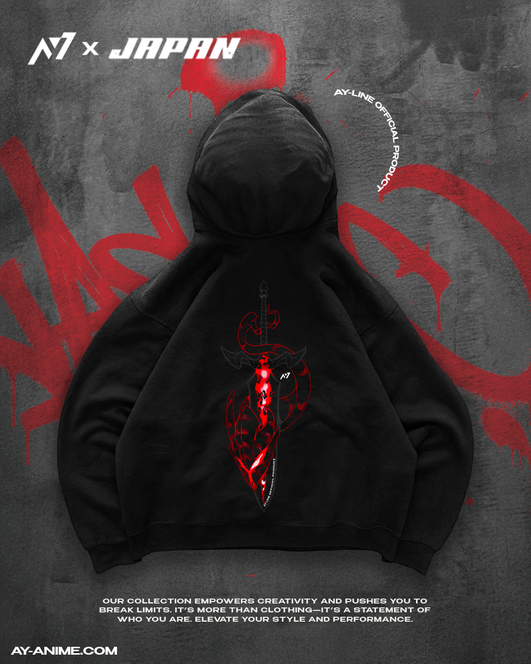 Hoodie Streetwear Demonic Blade