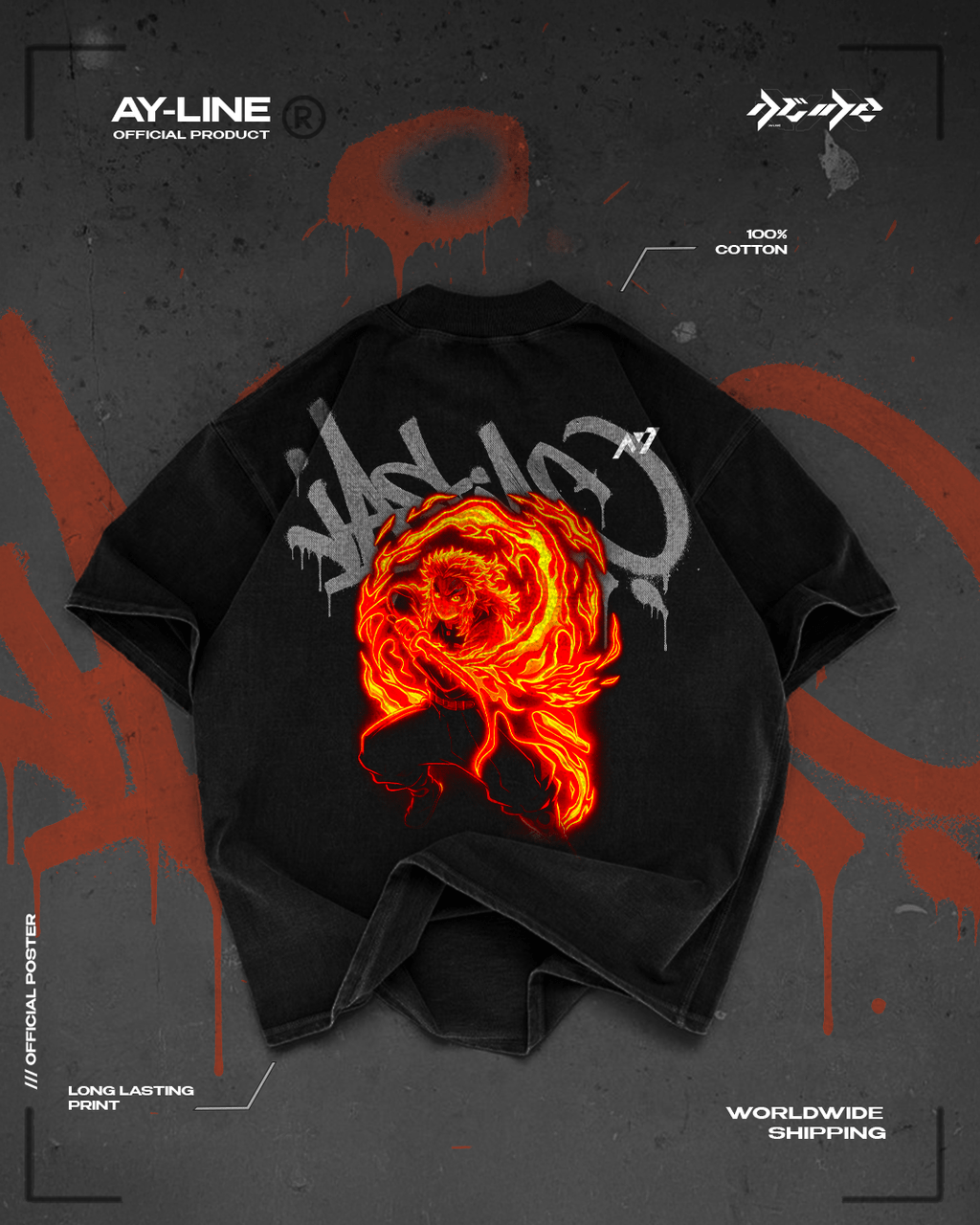 T-shirt Streetwear Last Flame