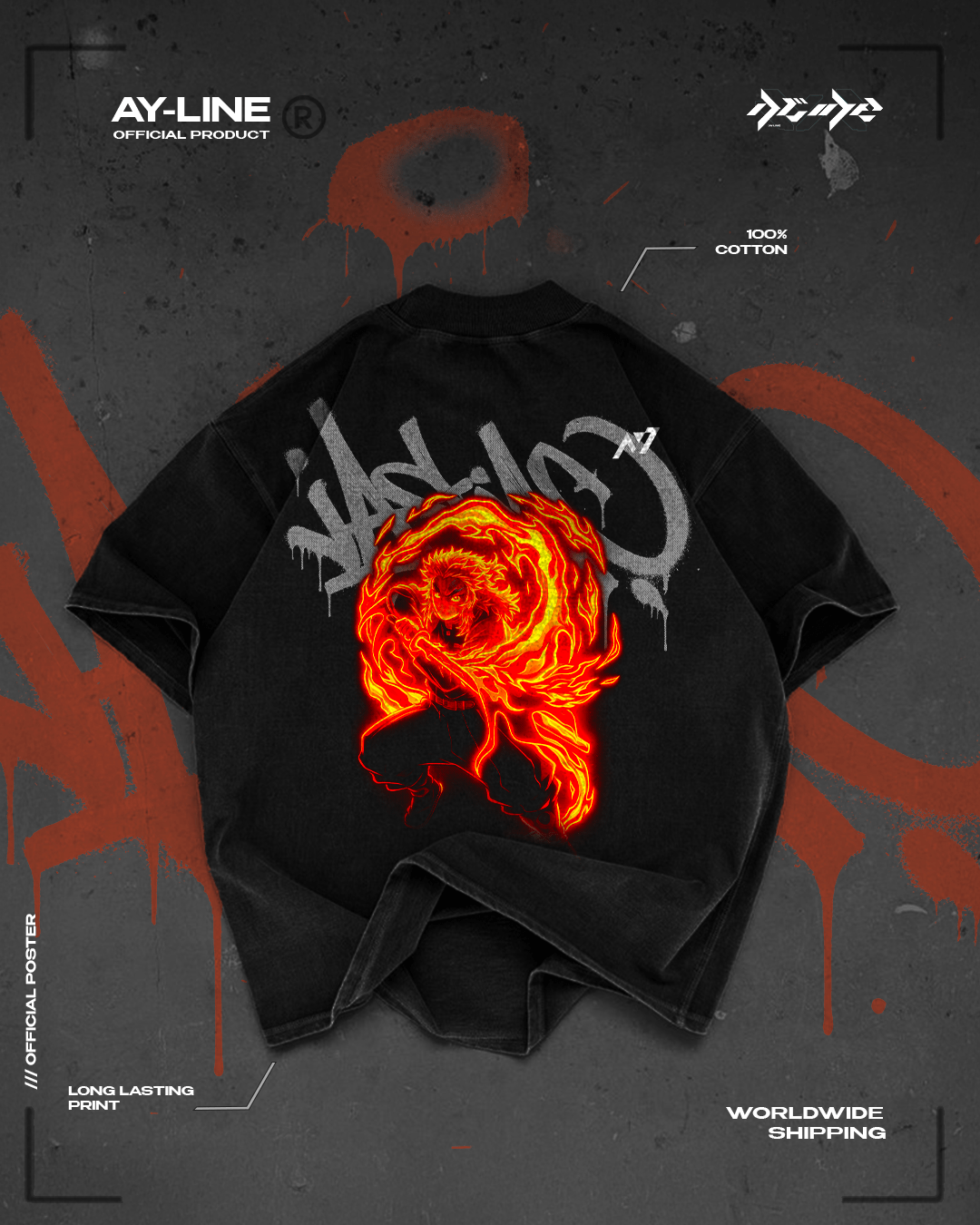 T-shirt Streetwear Last Flame