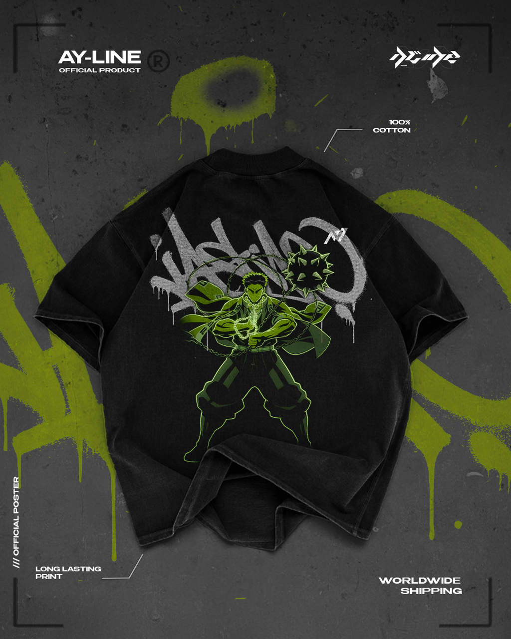 T-shirt Streetwear Stone Wrath
