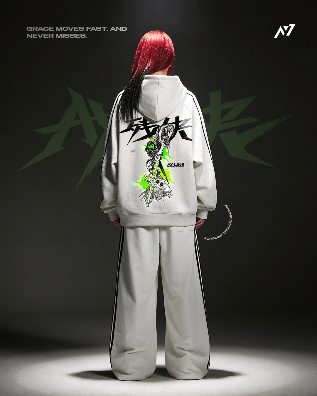 Hoodie Rayé Neon Remorse