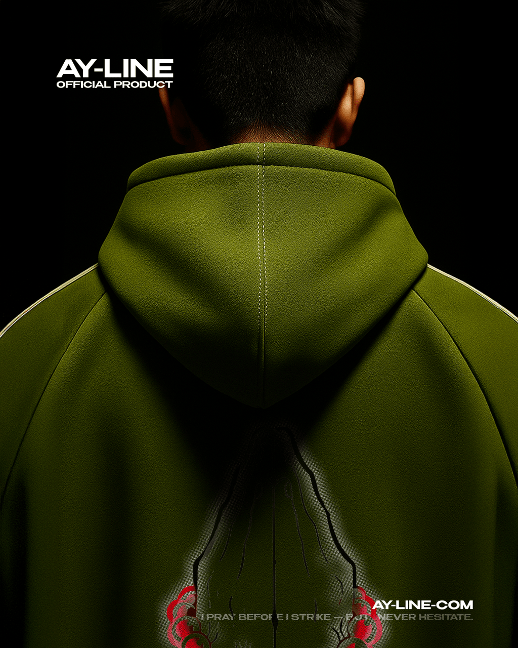 Hoodie Streetwear Rayé Stone Hashira