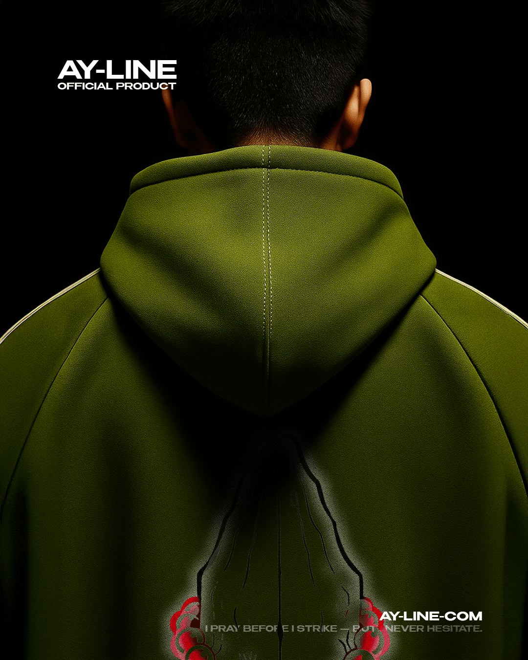 Hoodie Streetwear Rayé Stone Hashira
