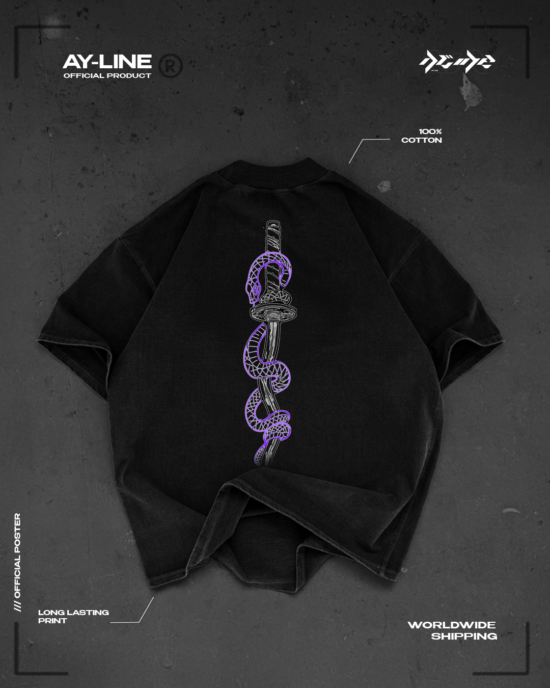 T-shirt Streetwear Serpent's Coil