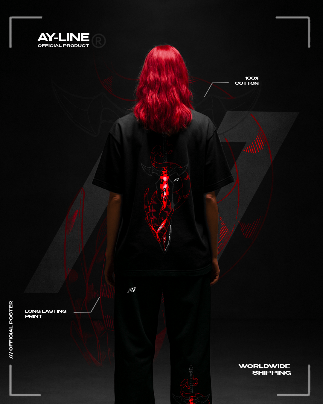 T-shirt Streetwear Demonic Blade