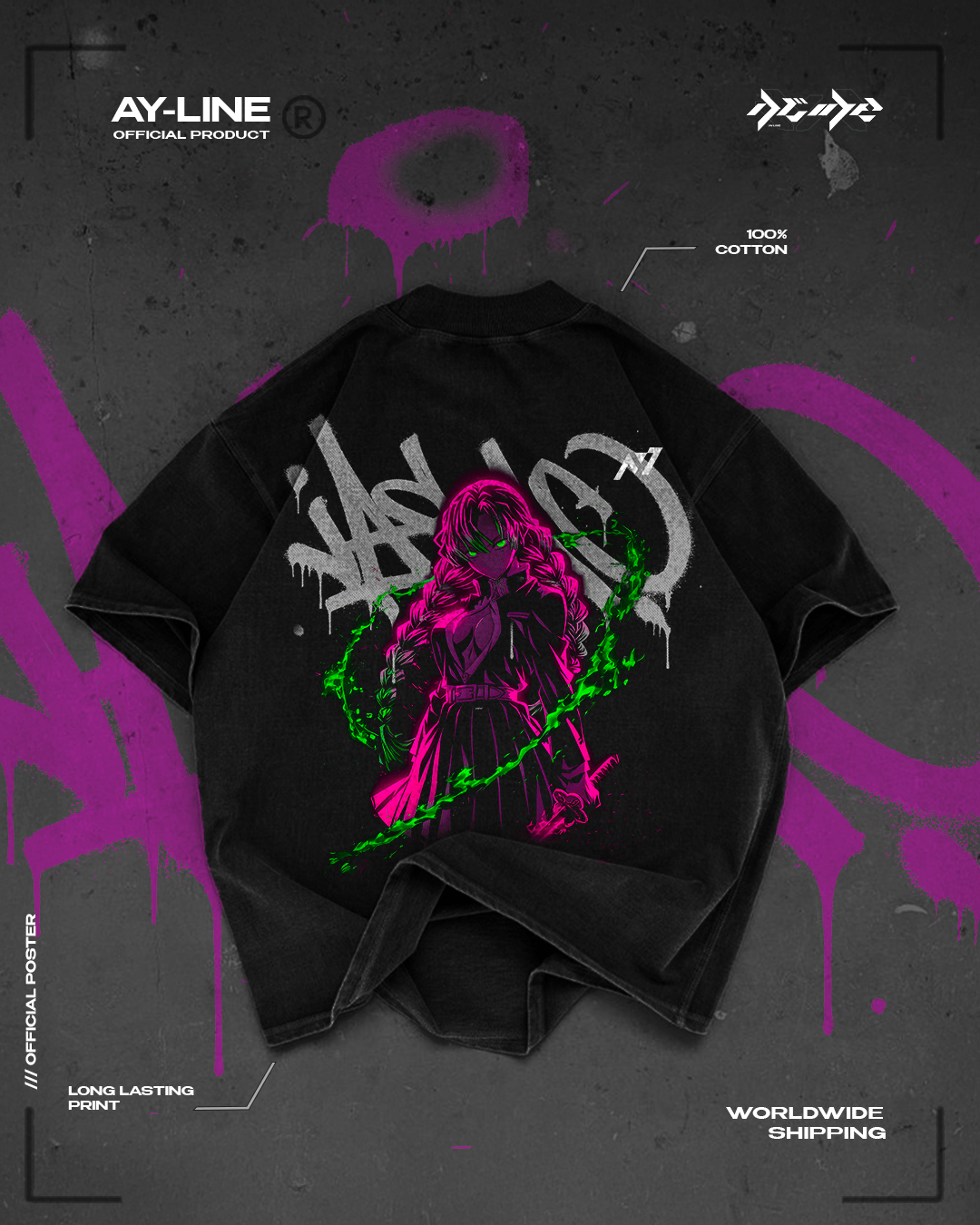 T-shirt Streetwear Love Hashira
