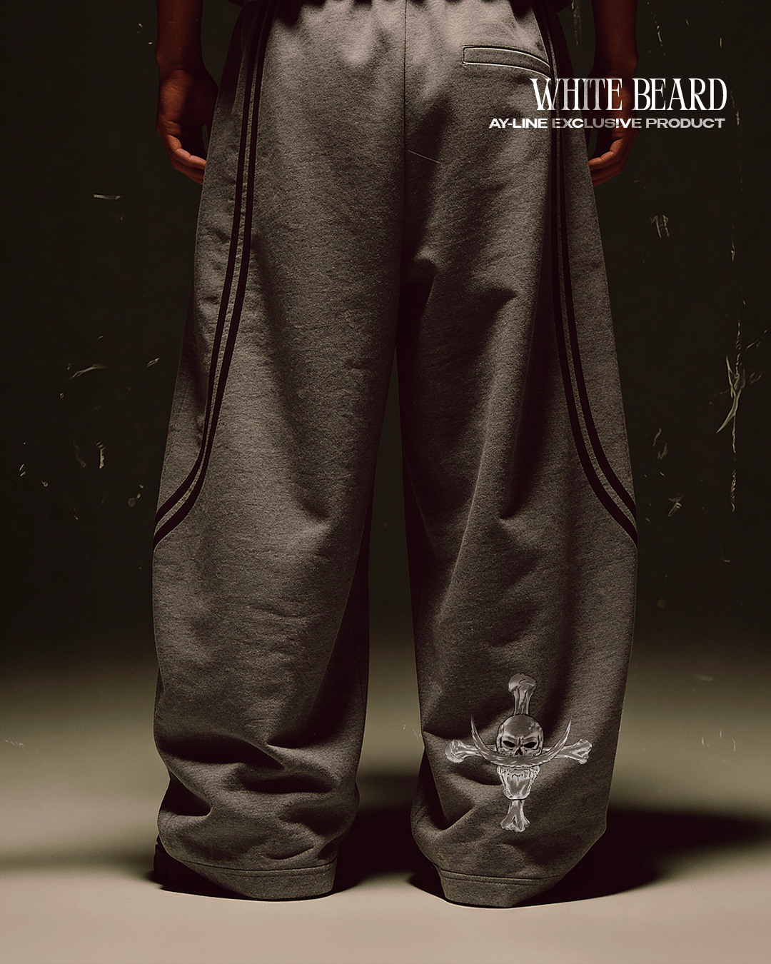 Pantalon Streetwear White Beard