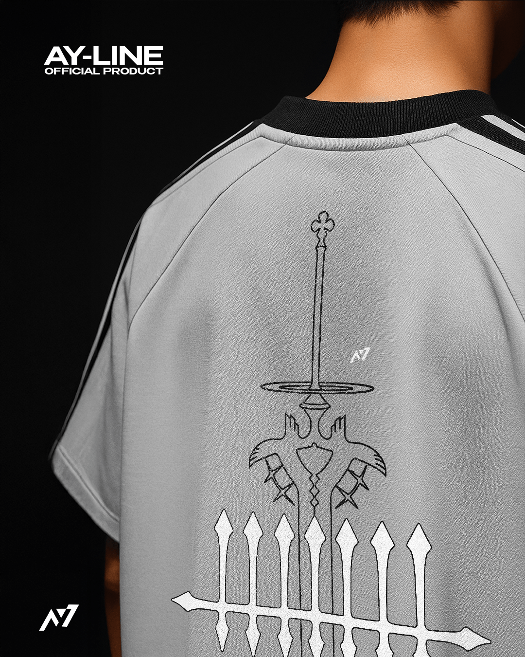T-shirt Streetwear Crewneck Chosen One Blanc