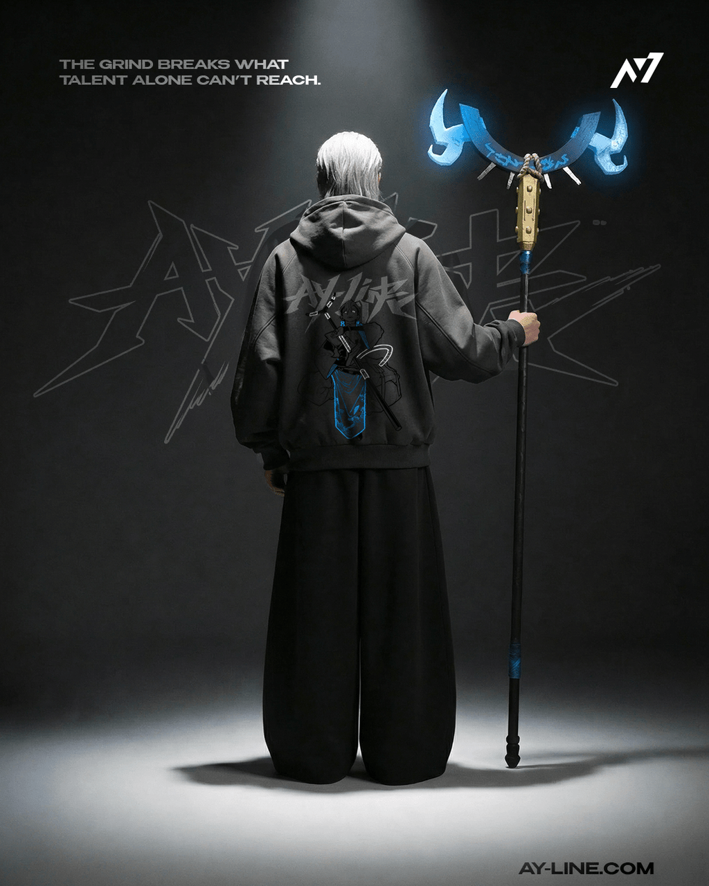 Hoodie Streetwear Zippé Azure Divider