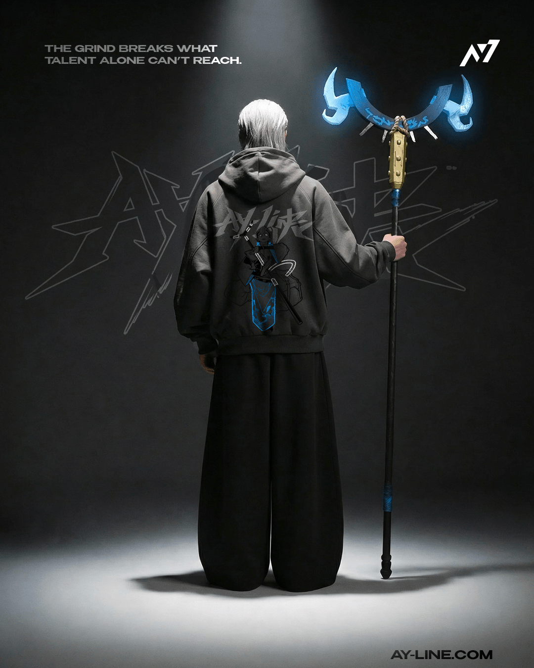 Hoodie Streetwear Zippé Azure Divider